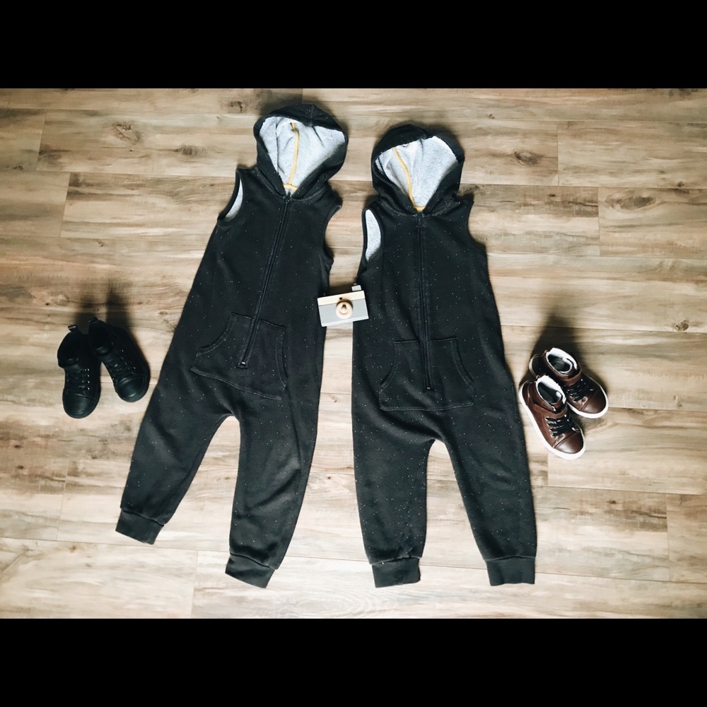 Pair of Warm Zip Up Jumpsuits Rompers